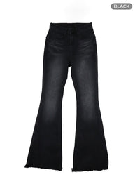 slim-bootcut-jeans-cm429 / Black
