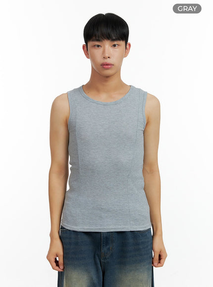 mens-cotton-tank-top-cl429 / Gray