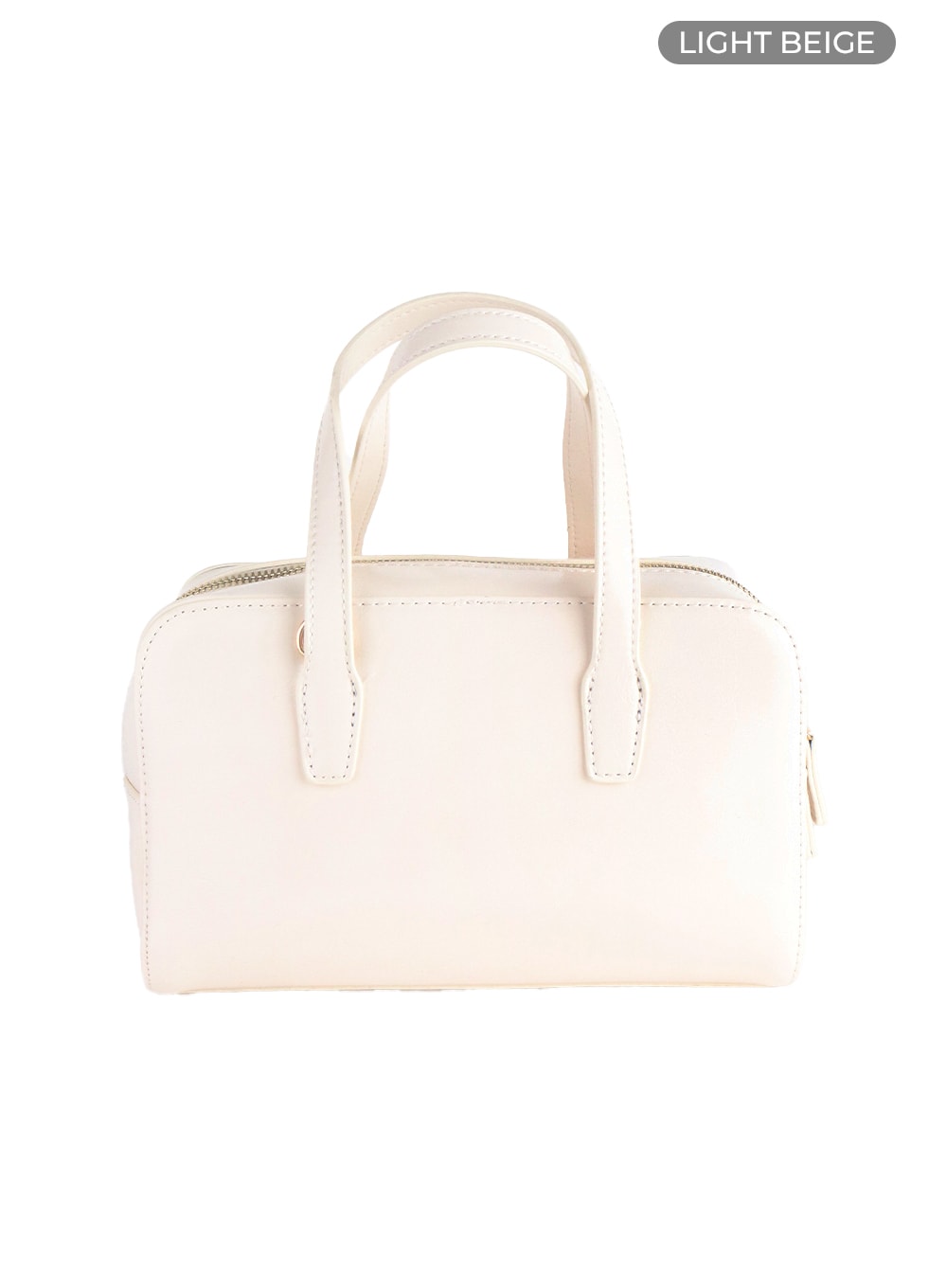 square-boston-handbag-cm413 / Light beige