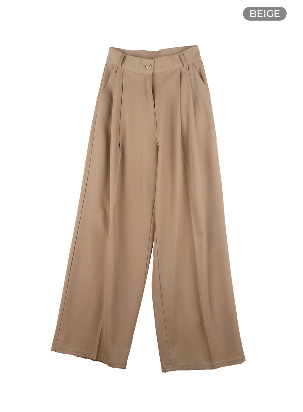 high-waist-wide-fit-trousers-oa415 / Beige