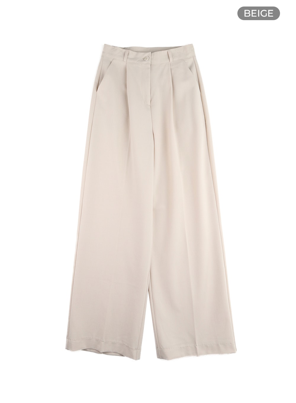 solid-wide-trousers-om412 / Beige