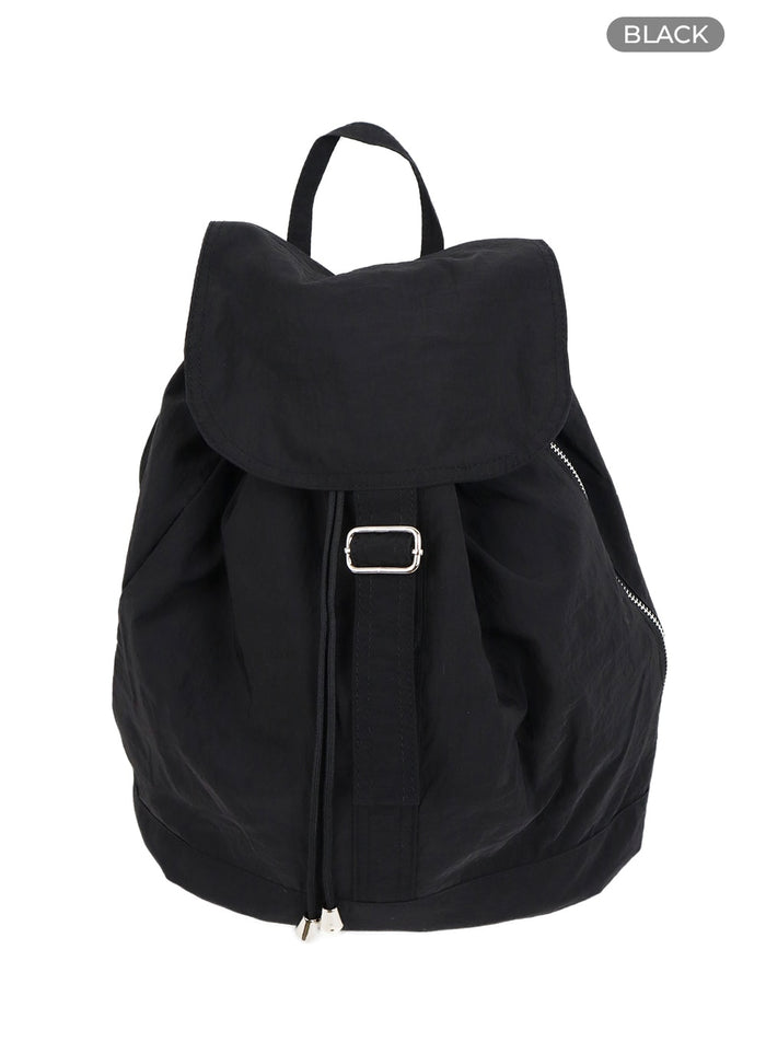 nylon-buckle-backpack-cf426 / Black