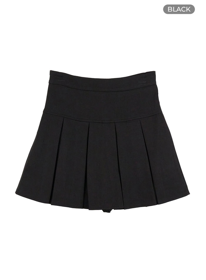 pleated-bliss-mini-skirt-og412 / Black