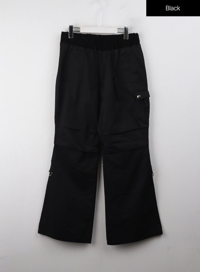 low-rise-boot-cut-pants-cj410 / Black