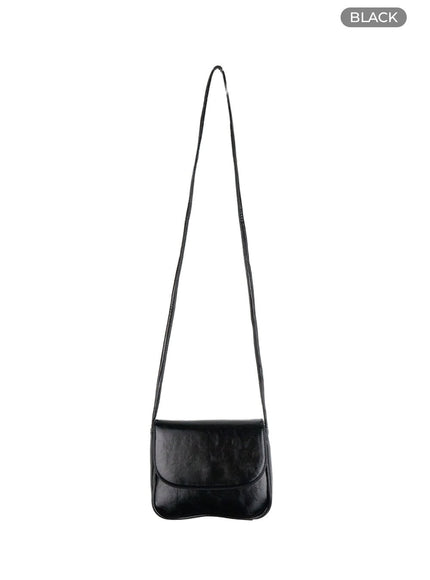 flap-crossbody-bag-ol411 / Black