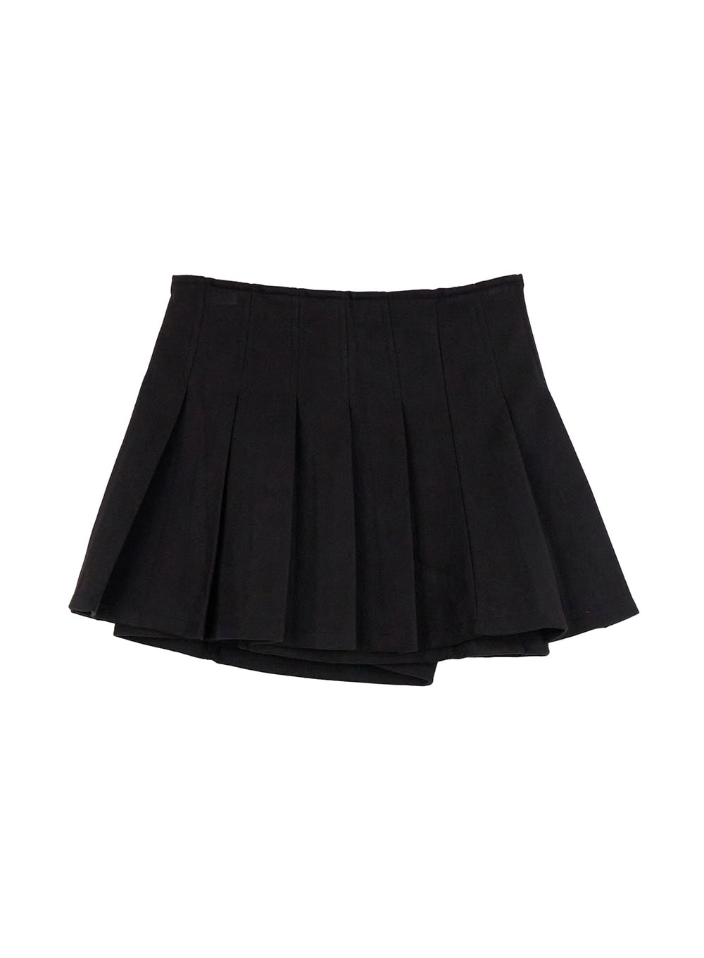 classic-pleated-mini-skirt-on418 / Black