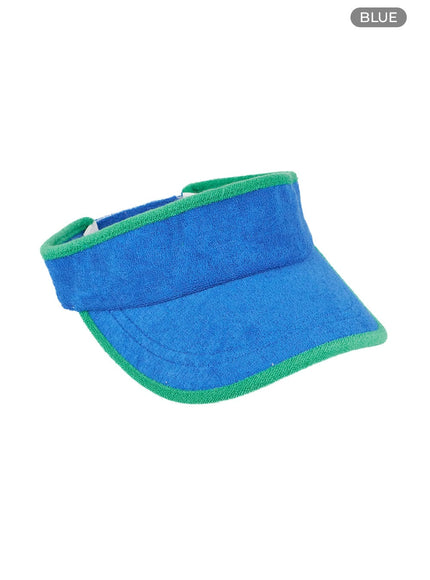 terry-visor-hat-ol430 / Blue