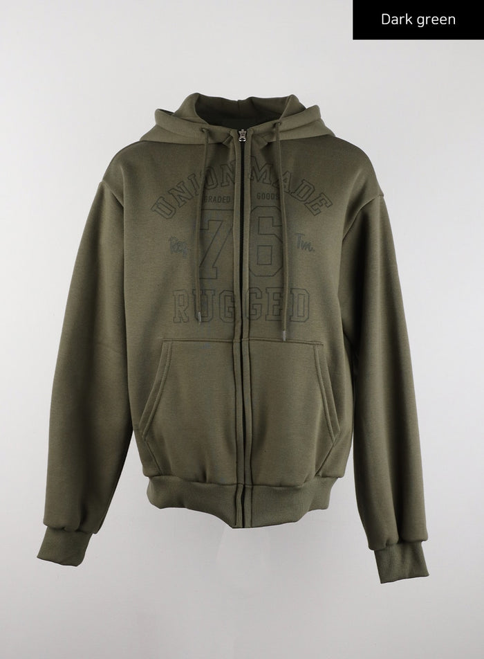 oversized-graphic-hoodie-sweatshirt-cd319 / Dark green