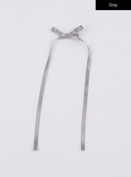 balletcore-ribbon-hair-clip-ij403 / Gray