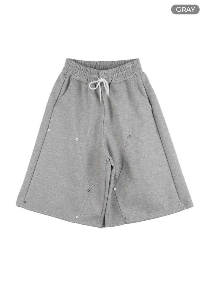 stud-wide-sweatpants-cu420 / Gray
