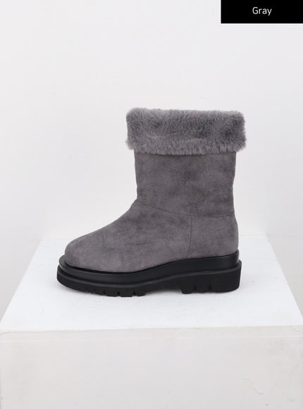 suede-ankle-boots-cn314 / Gray