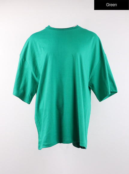 basic-oversized-t-shirt-of406 / Green