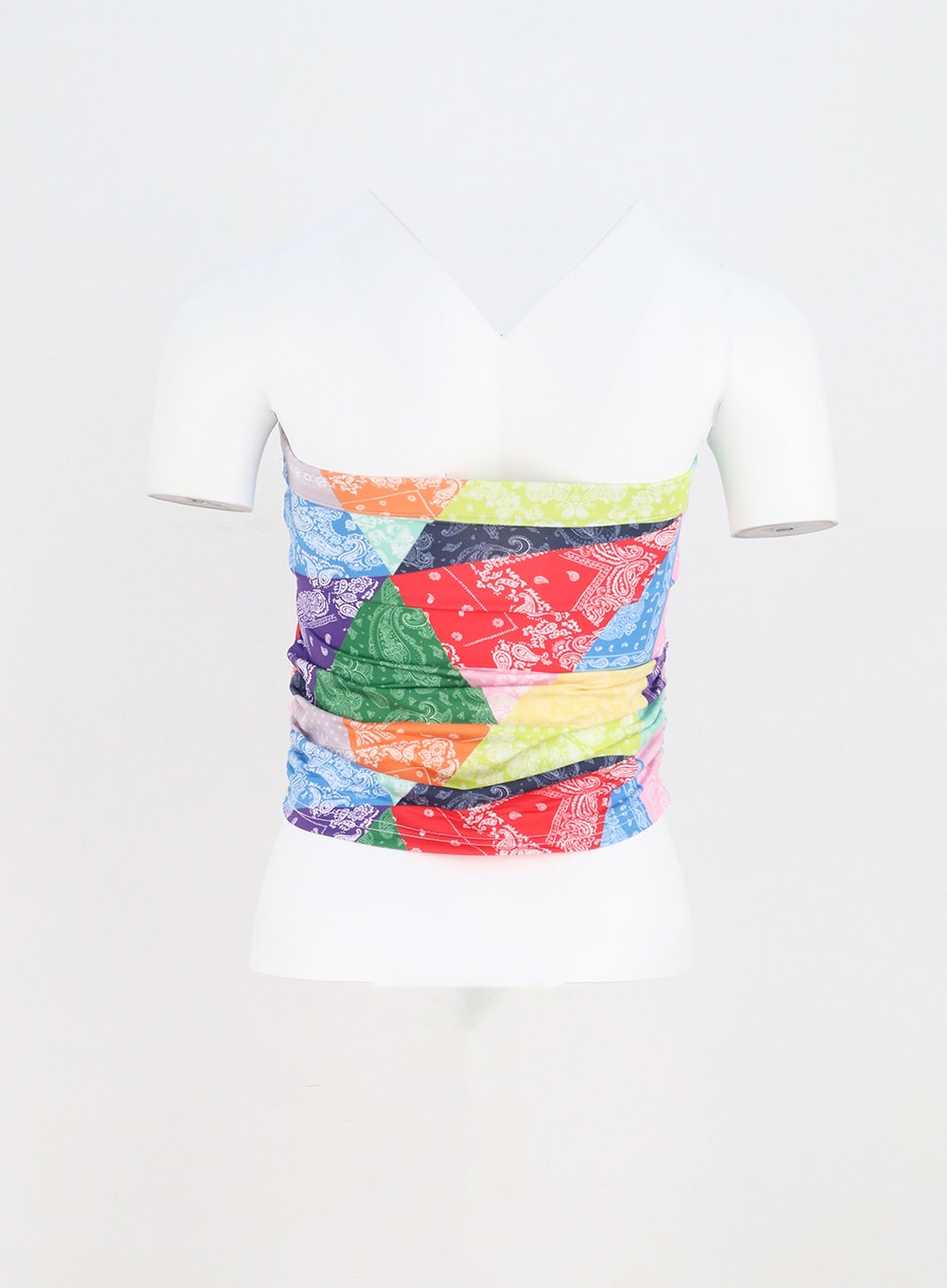 Color Graphic Tube Top BY303