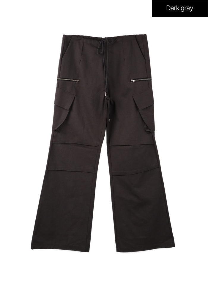 cargo-pocket-string-pants-cf414 / Dark gray