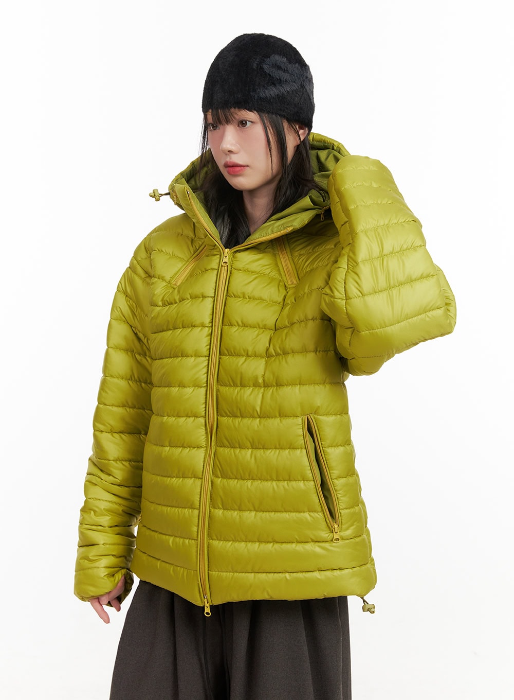 Oversized Hooded Puffer Jacket CJ501