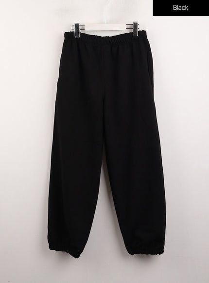 solid-sweatpants-cj412 / Black