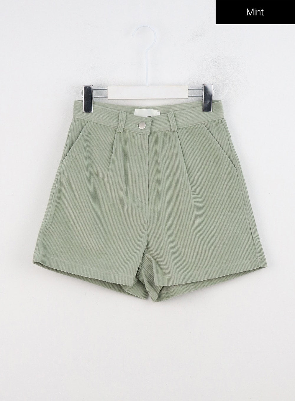 corduroy-pintuck-shorts-on316 / Mint