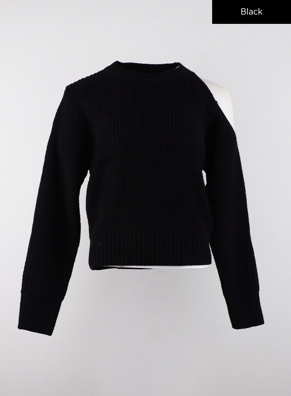 cut-out-knit-sweater-cd312 / Black