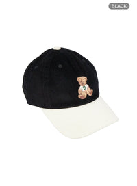 animal-print-baseball-hat-og412 / Black