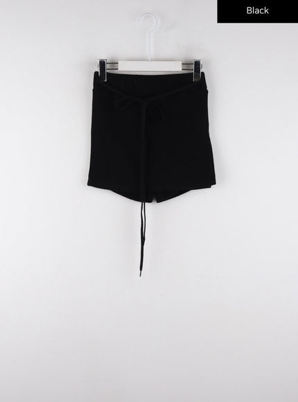 strap-mini-skorts-cd311 / Black