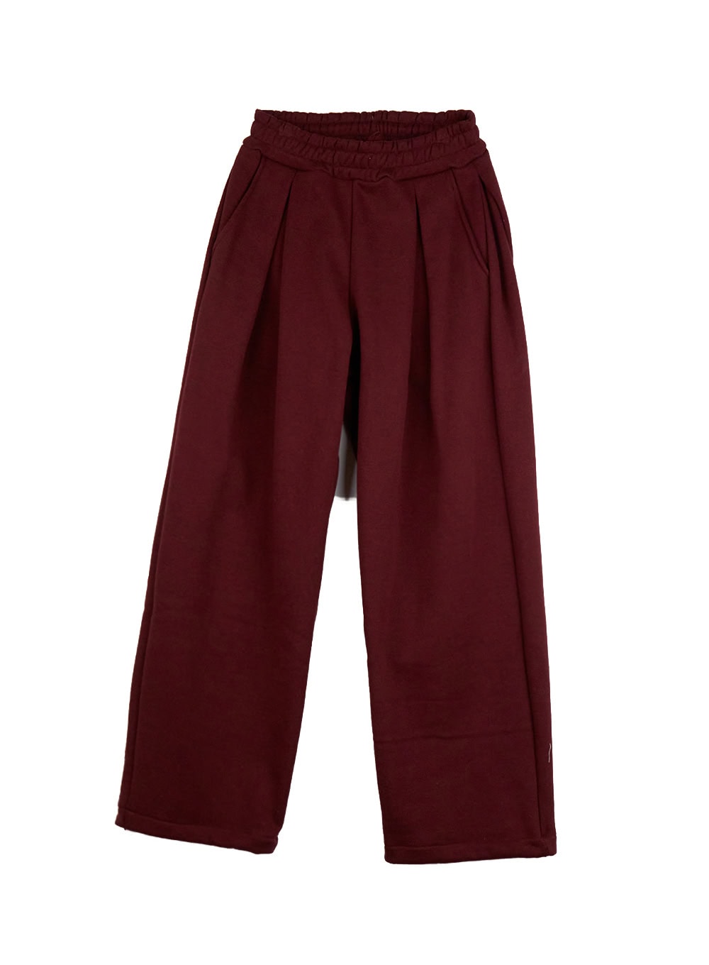 Cozy Pintuck Wide-Leg Sweatpants CJ509