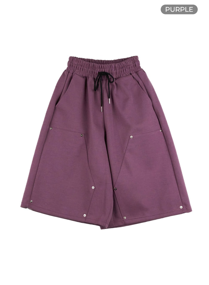 stud-wide-sweatpants-cu420 / Purple