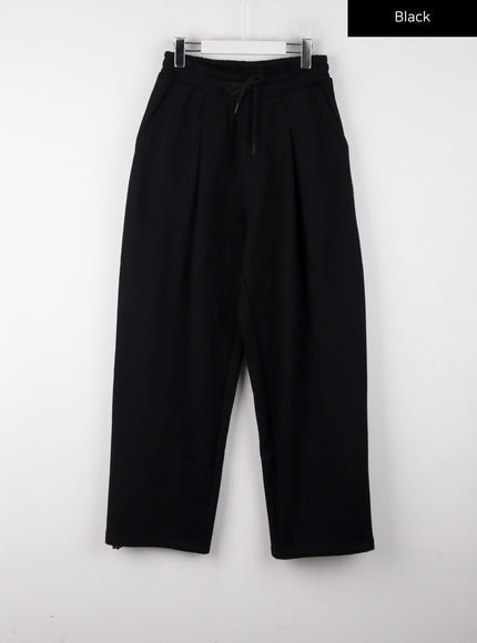 pintuck-sweatpants-cd329 / Black