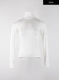 solid-turtleneck-long-sleeve-oj302 / White