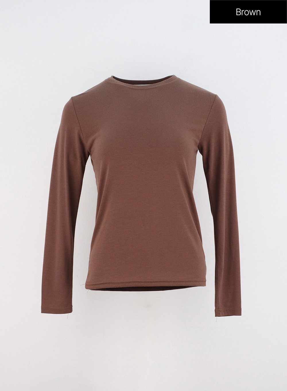 regular-fit-long-sleeve-t-shirt-oo323 / Brown