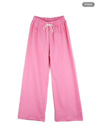 embroidered-cotton-sweatpants-og409 / Pink