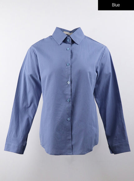 basic-tailored-shirt-cj404 / Blue