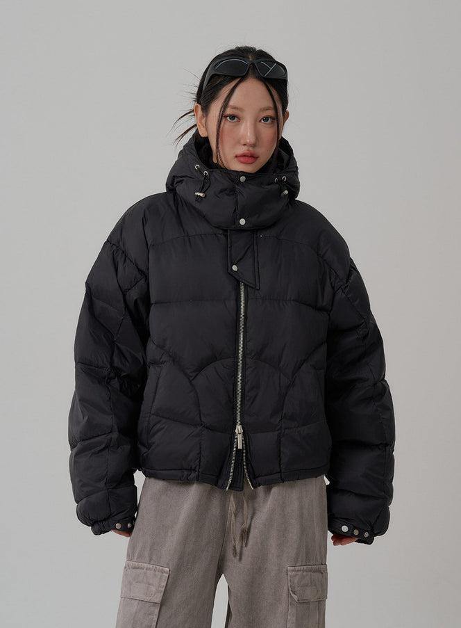 Oversize Hooded Puffer Jacket CN03