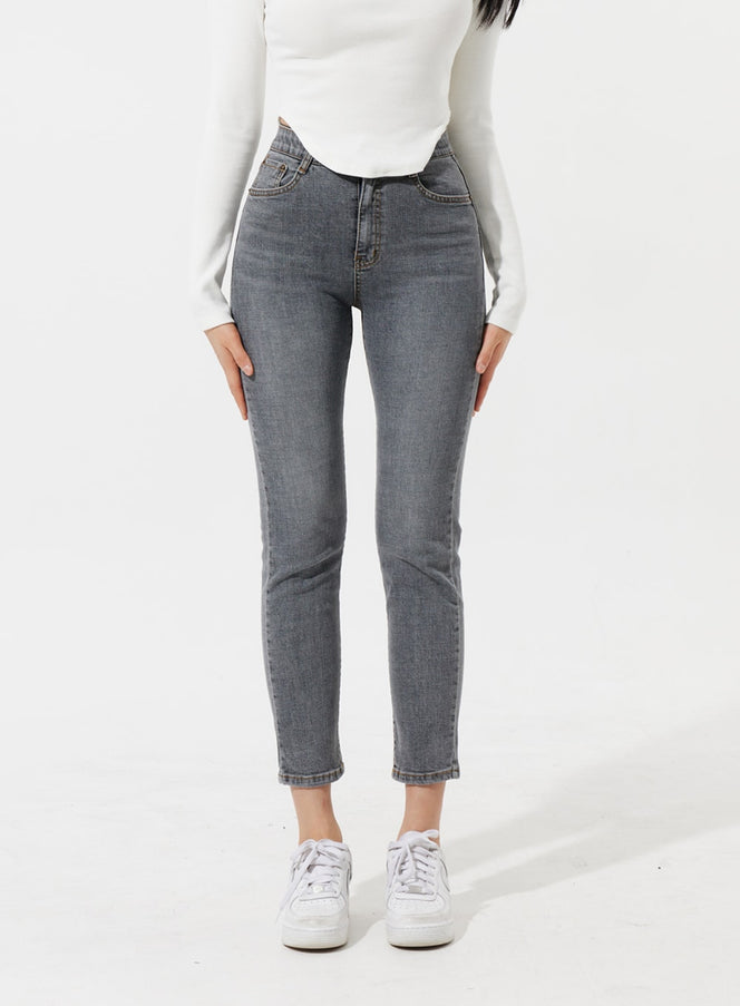 High Waist Ankle Jeans IM307