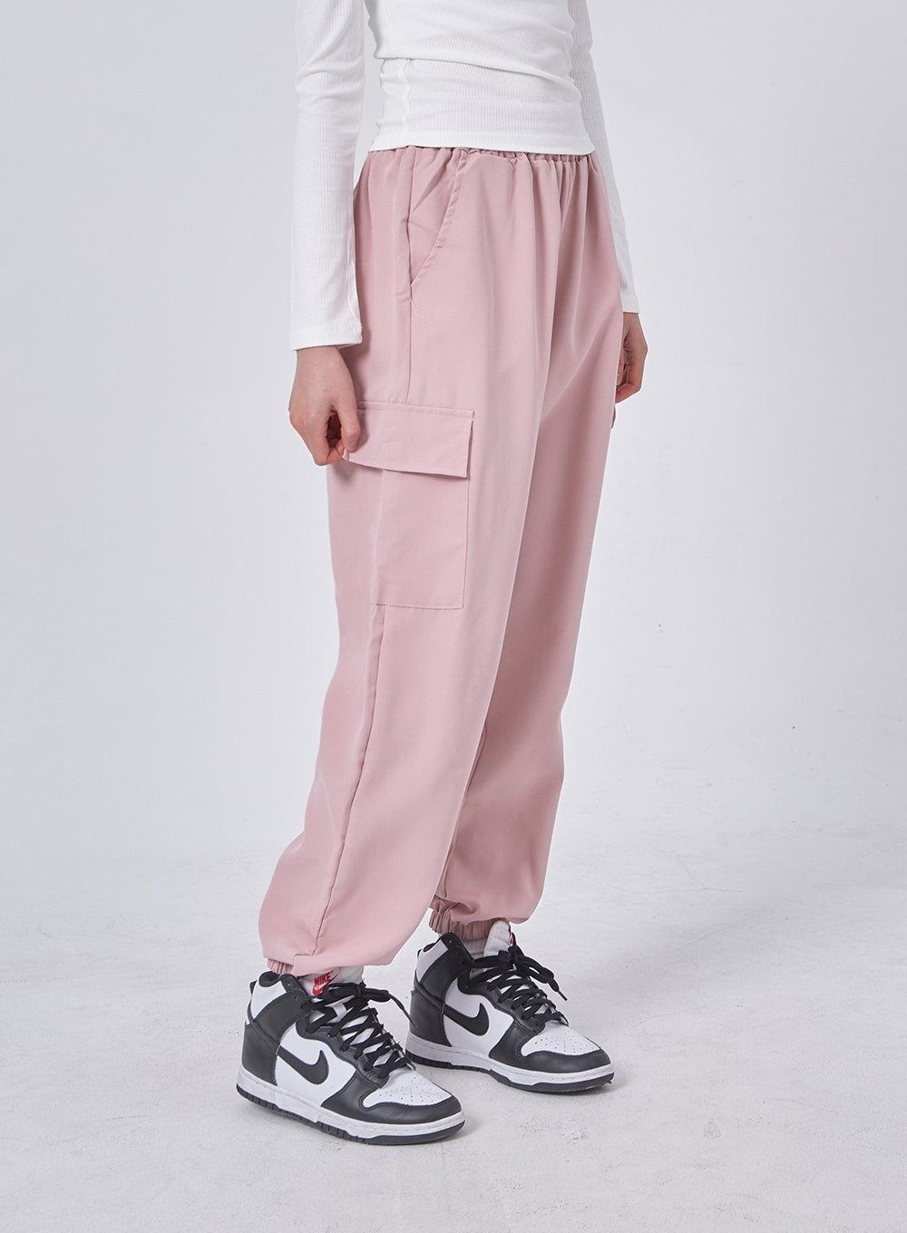 Wide Leg Cargo Track Pants IF324