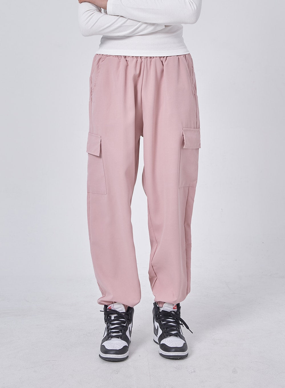 Wide Leg Cargo Track Pants IF324