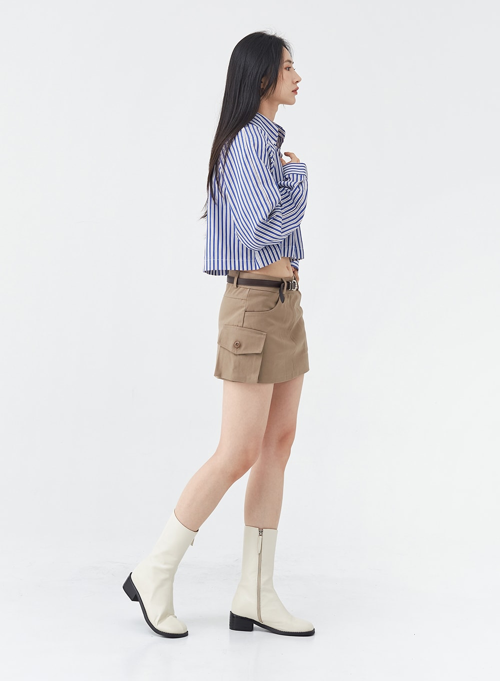 Low-Rise Pocket Cargo Mini Skirt OG18