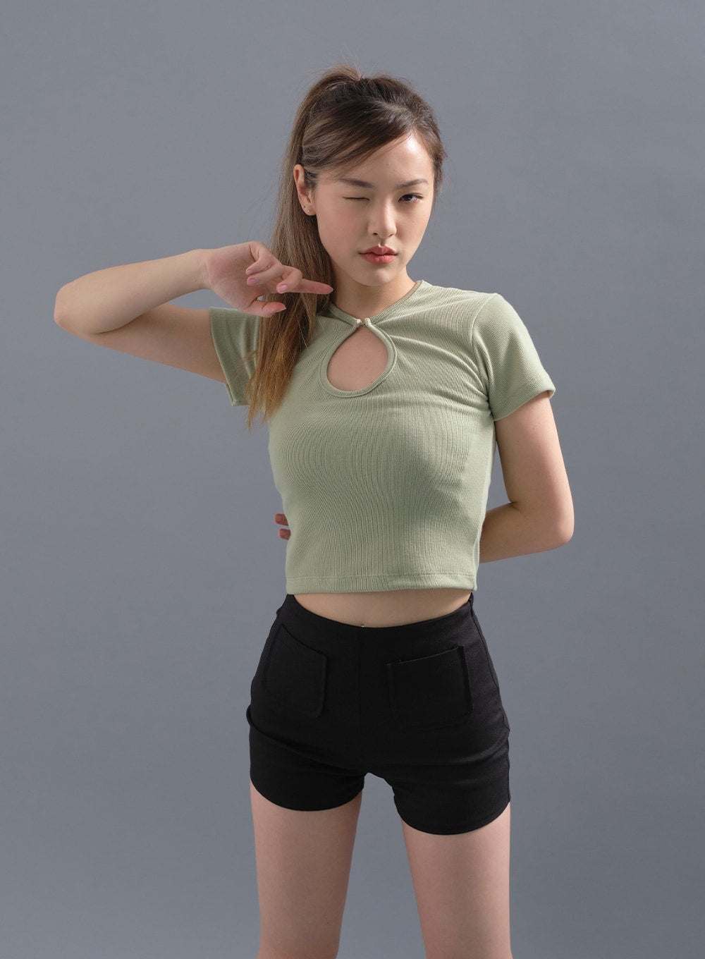 Spandex Double Pocketed Shorts CM12