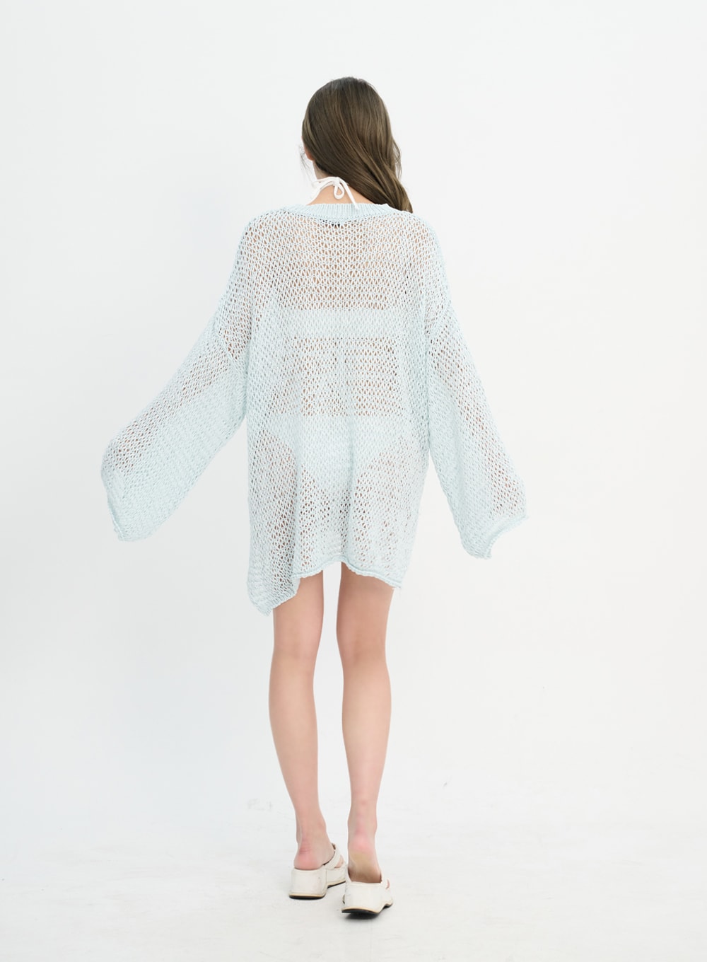 Mesh Cover-Up Sweater IM302