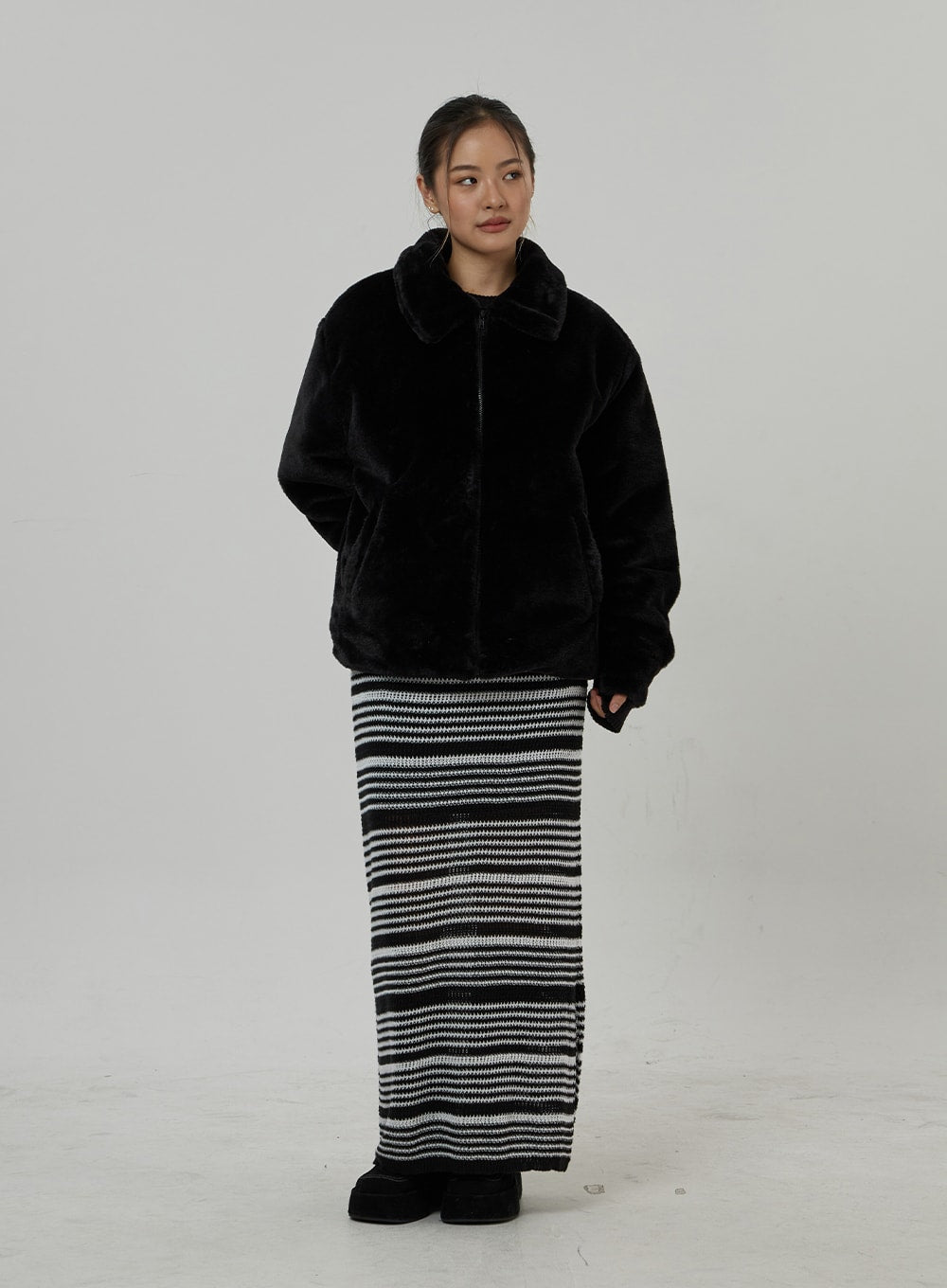 Oversized Faux Fur Jacket CD23