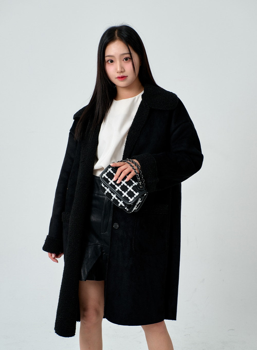 Shearling Long Coat BN30