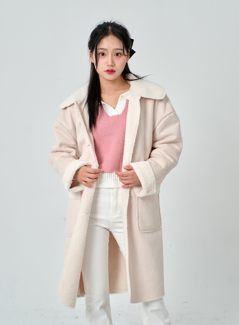 Shearling Long Coat BN30