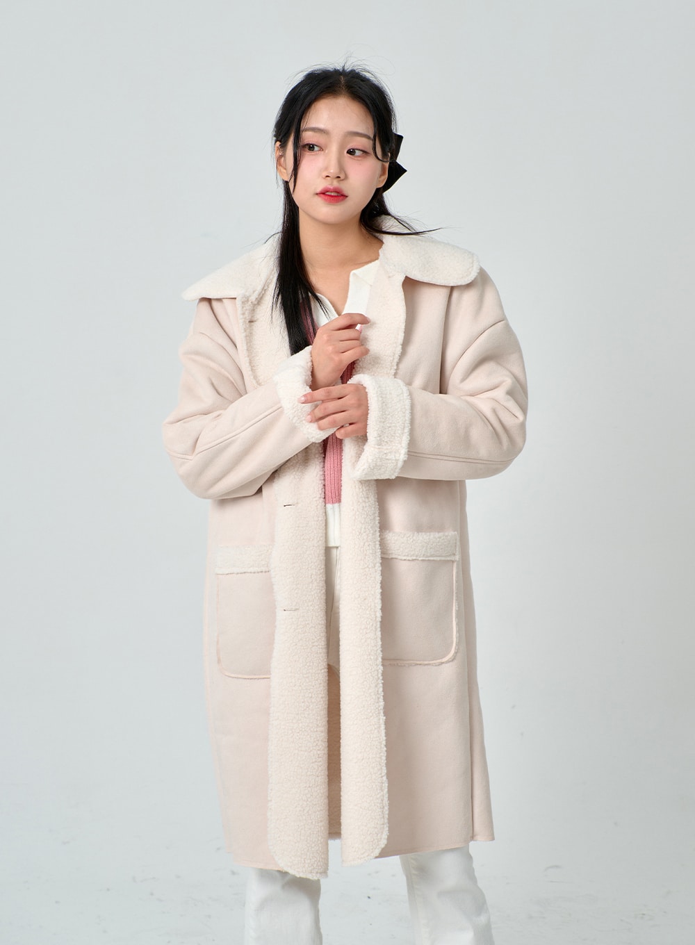 Shearling Long Coat BN30