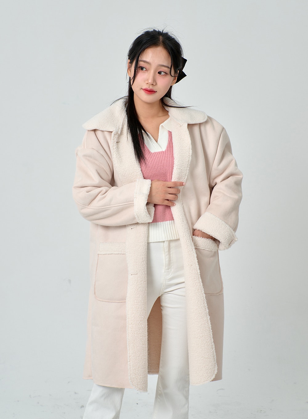 Shearling Long Coat BN30