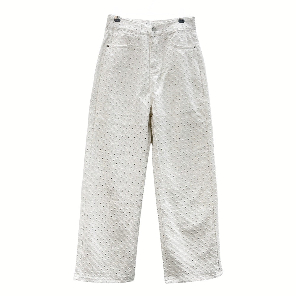 Lewkin Basic White Pants K2302