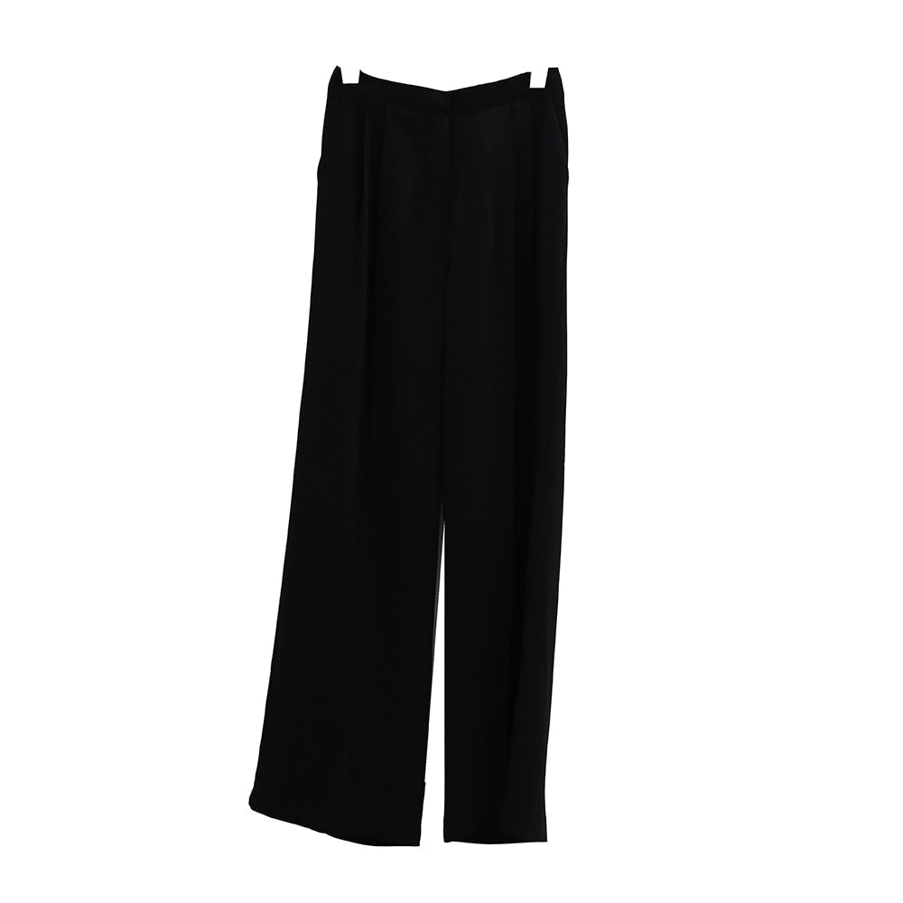Banded Pintuck Wide Leg Tailored Pants OY26