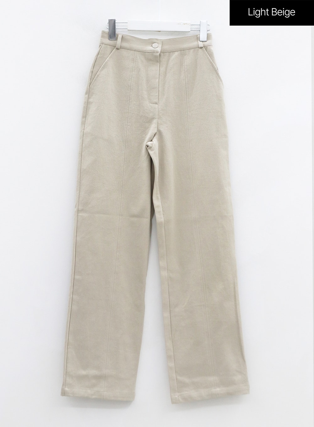 Line Detail Fall Color Cotton Pants OS13