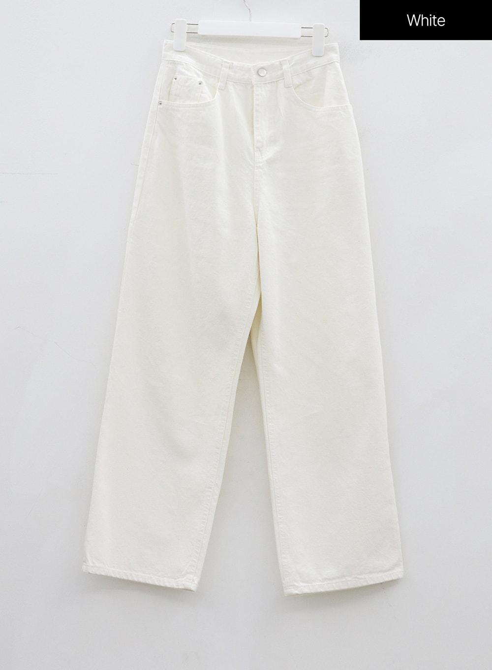High Waist Wide Leg Cotton Pants OJ326