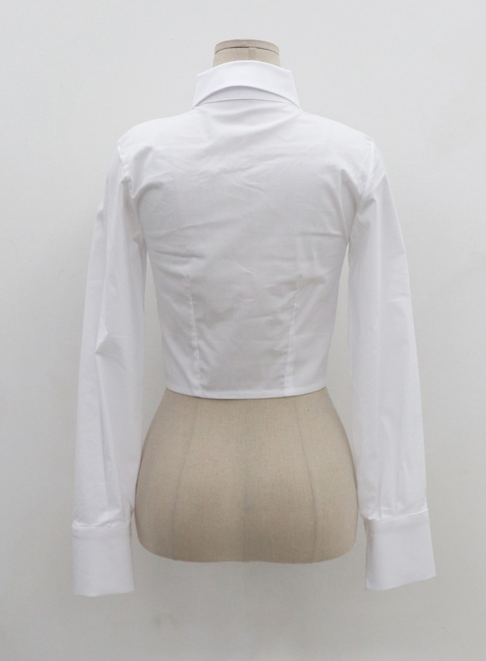 Basic Slim Crop Shirt CN01