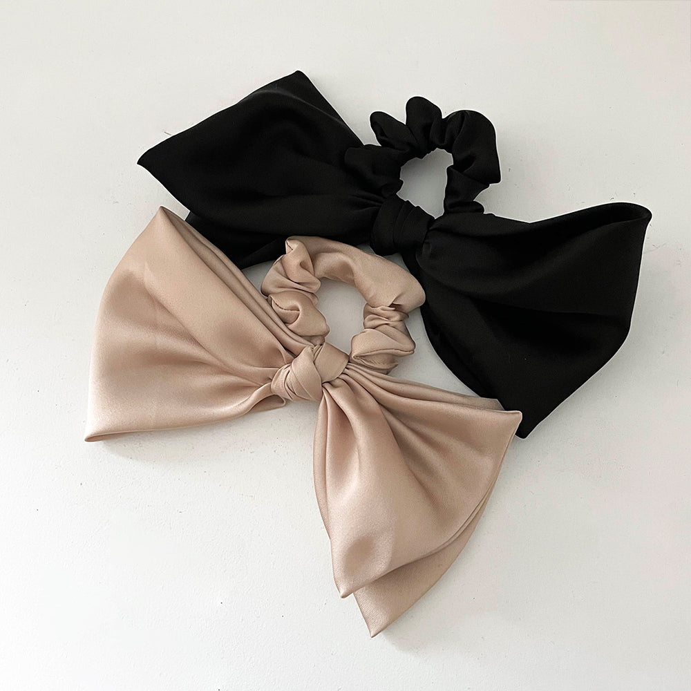 Satin Ribbon Hair Scrunchie