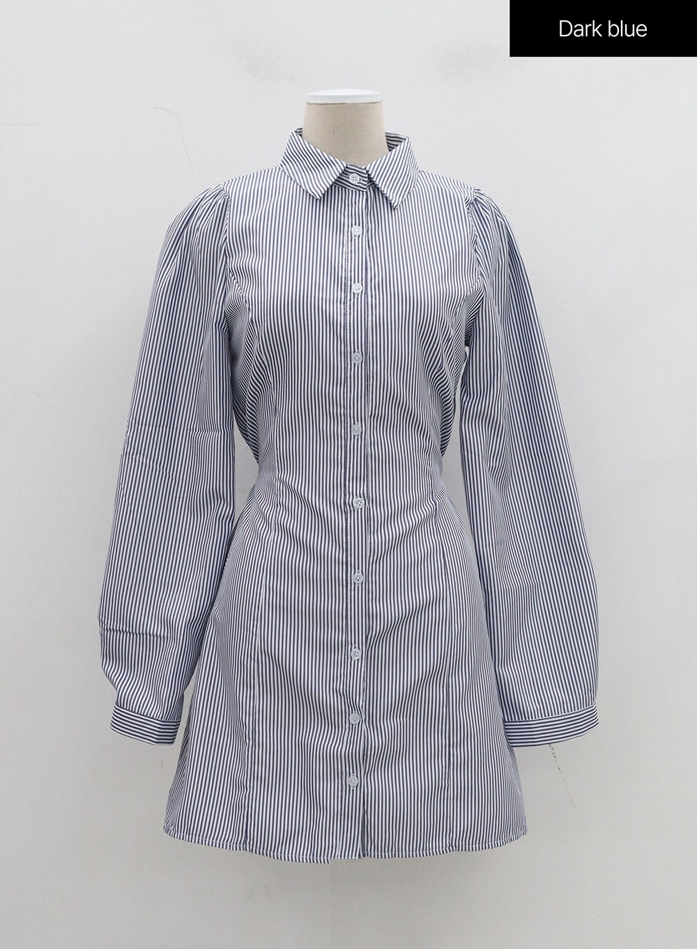 Pinstripe Mini Shirt Dress OJ300